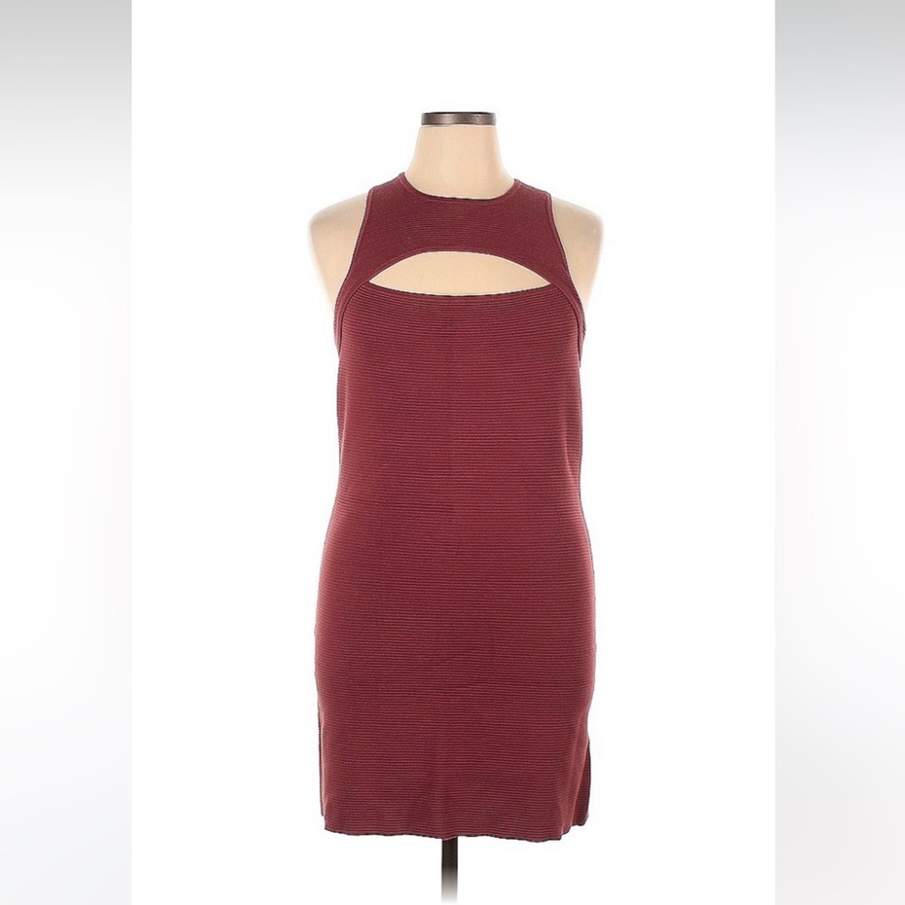 Abercrombie & Fitch XL Ottoman Knit(Ribbed) Sleeveless Sheath Dress, Cutout, NWT